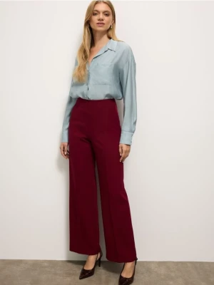 Mohito - Spodnie wide leg - kasztanowy