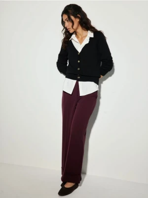 Mohito - Spodnie z paskiem - mahoń