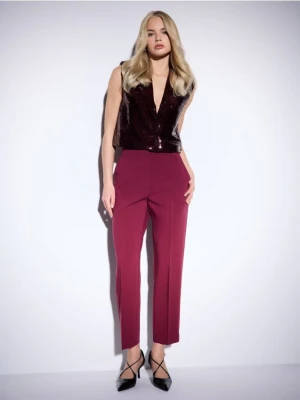 Mohito - Spodnie z prostą nogawką - kasztanowy