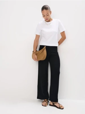 Mohito - Spodnie z szeroką nogawką - czarny