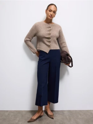 Mohito - Spodnie z szeroką nogawką - granatowy