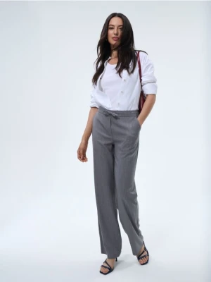 Mohito - Spodnie z szeroką nogawką - szary