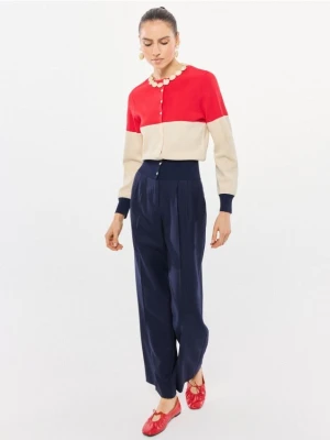 Mohito - Spodnie z wełną - granatowy