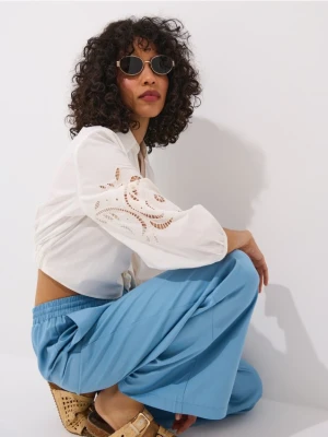 Mohito - Spodnie z wiskozy - błękitny