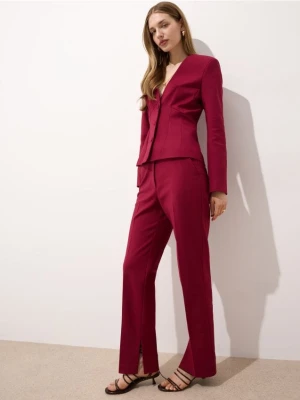 Mohito - Spodnie z wysokim stanem - kasztanowy