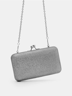 Mohito - Srebrna torebka z łańcuszkiem - srebrny