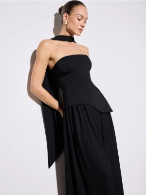 Mohito - Sukienka maxi z szalem - czarny