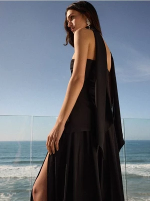 Mohito - Sukienka maxi z szalem - czarny