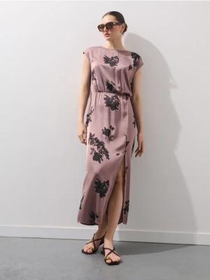 Mohito - Sukienka maxi z wiskozy - brązowy