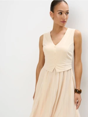 Mohito - Sukienka midi - beżowy