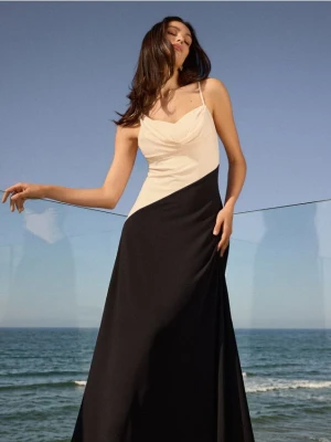 Mohito - Sukienka midi na ramiączkach - czarny