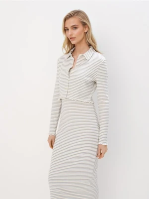 Mohito - Sukienka midi z bluzką - kremowy