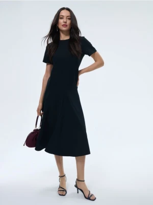 Mohito - Sukienka midi z krótkim rękawem - czarny