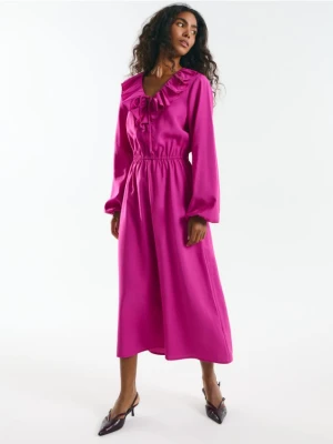 Mohito - Sukienka midi z modalem - fioletowy