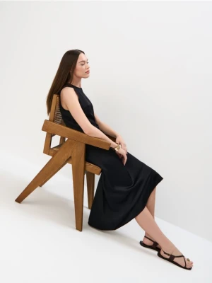 Mohito - Sukienka midi z wiskozy - czarny