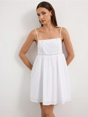 Mohito - Sukienka mini na ramiączkach - biały