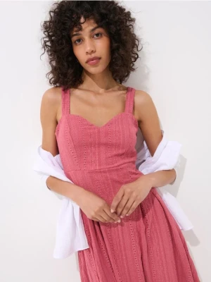 Mohito - Sukienka mini na ramiączkach - różowy