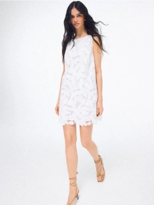 Mohito - Sukienka mini o kroju litery A - kremowy