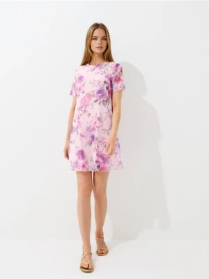 Mohito - Sukienka mini w kwiaty - różowy