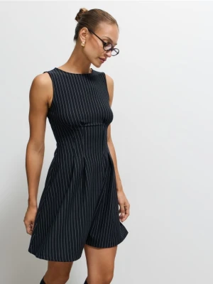 Mohito - Sukienka mini w paski - granatowy