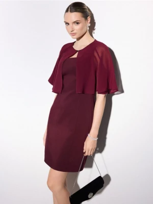 Mohito - Sukienka mini z bolerkiem - mahoń