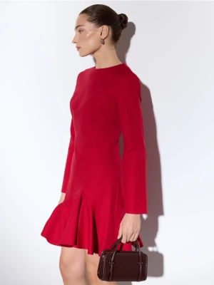 Mohito - Sukienka mini z falbaną - czerwony