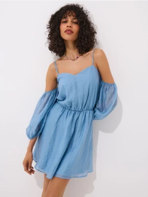 Mohito - Sukienka mini z lyocellem - błękitny