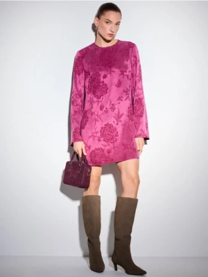 Mohito - Sukienka mini z lyocellem - czerwony