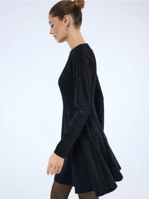 Mohito - Sukienka mini z metalizowaną nitką - czarny