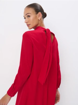 Mohito - Sukienka mini z wiązaniem - czerwony