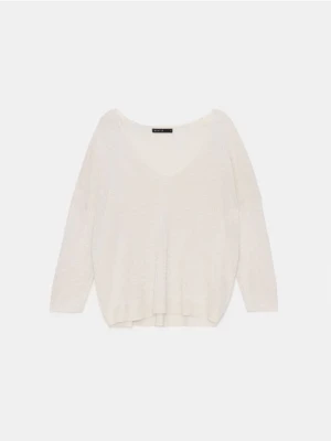 Mohito - Sweter z dekoltem V - beżowy