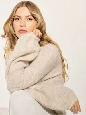 Mohito - Sweter z dodatkiem wełny i moheru - beżowy