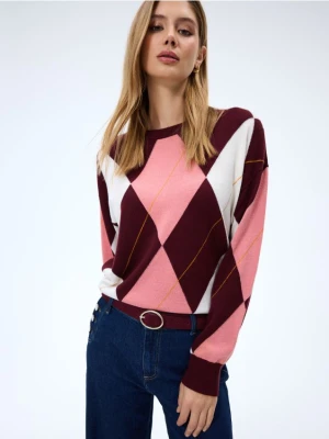 Mohito - Sweter z domieszką wełny - bordowy