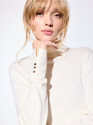 Mohito - Sweter z golfem - kremowy