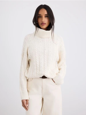Mohito - Sweter z golfem - kremowy