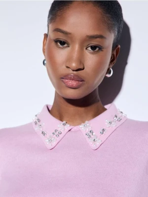 Mohito - Sweter z kołnierzykiem - różowy