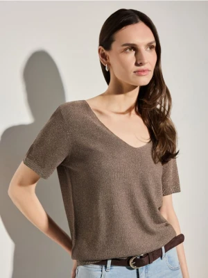 Mohito - Sweter z metalizowaną nitką - szary