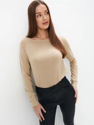 Mohito - Sweter z metalizowaną nitką - żółty