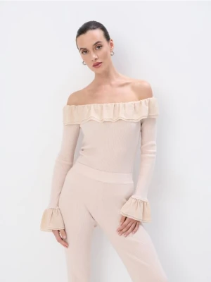 Mohito - Sweter z odkrytymi ramionami - beżowy