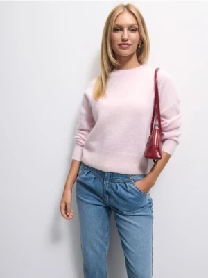 Mohito - Sweter z wełną alpaki - pastelowy różowy