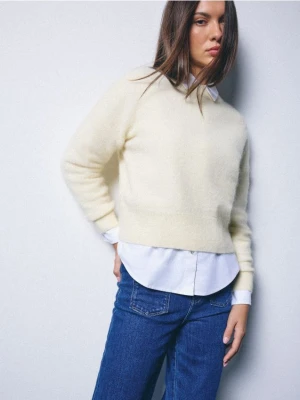 Mohito - Sweter z wełną alpaki - żółty