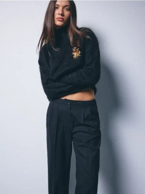 Mohito - Sweter z wełną i moherem - czarny