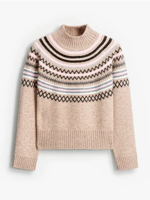 Mohito - Sweter ze wzorem - beżowy