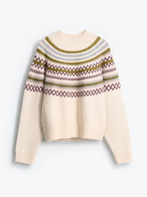 Mohito - Sweter ze wzorem - kremowy