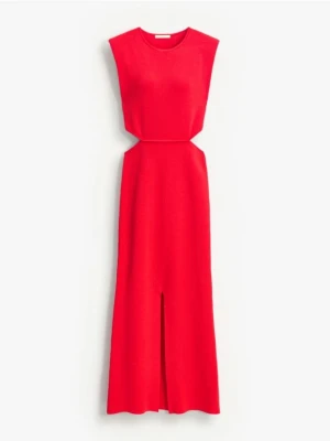 Mohito - Czerwona sukienka maxi z dzianiny - czerwony