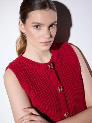 Mohito - Swetrowa kamizelka - czerwony