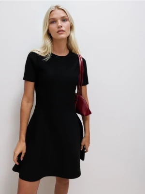 Mohito - Swetrowa sukienka mini - czarny