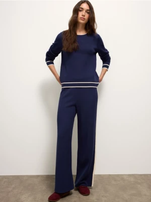 Mohito - Swetrowe granatowe spodnie - granatowy