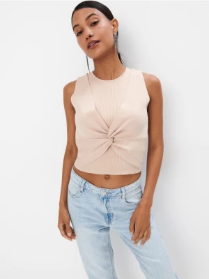 Mohito - Swetrowy top - beżowy