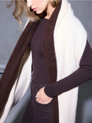 Mohito - Szalik z wełną alpaki - kremowy